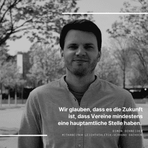 Simon Schneider: Wir glaube, dass es die Zukunft ist, dass Vereine mindestens eine hauptamtliche Stelle haben.